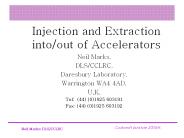 Injection and Extraction into/out of Accelerators