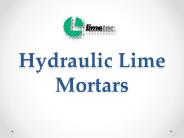 Hydraulic Lime Mortars