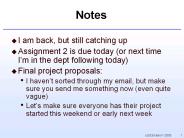 Notes