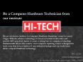 Be a Computer Hardware Technician from our institute PowerPoint PPT Presentation