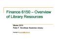 Finance 6150  PowerPoint PPT Presentation