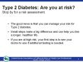 Type 2 Diabetes: Are you at risk? Stop by for a risk assessment. PowerPoint PPT Presentation
