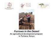 Furrows in the Desert An agricultural development program