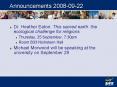 Announcements 2008-09-22 PowerPoint PPT Presentation