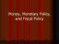 Money, Monetary Policy, and Fiscal Policy PowerPoint PPT Presentation