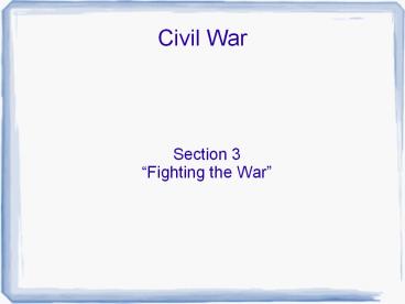 Civil War presentation | free to download