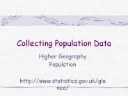 Collecting Population Data