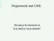 Projectwerk met UML
