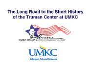 The Long Road to the Short History
