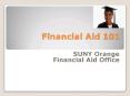Financial Aid 101 PowerPoint PPT Presentation