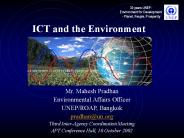 ICT and the Environment