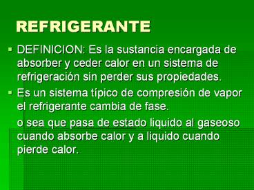 REFRIGERANTE