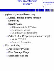 Why an Antiproton source?