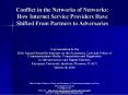 Conflict in the Networks of Networks: How Internet Service Providers Have Shifted From Partners to Adversaries PowerPoint PPT Presentation