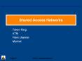 Shared Access Networks PowerPoint PPT Presentation