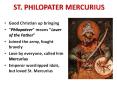 ST. PHILOPATER MERCURIUS PowerPoint PPT Presentation