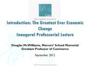 Douglas McWilliams, Mercers