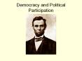 Democracy and Political Participation PowerPoint PPT Presentation