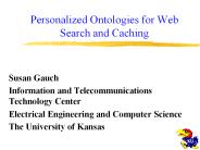 Personalized Ontologies for Web Search and Caching