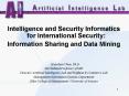 Intelligence and Security Informatics for International Security: PowerPoint PPT Presentation