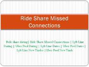 Ride Share Missed Connections - www.dipity.mobi