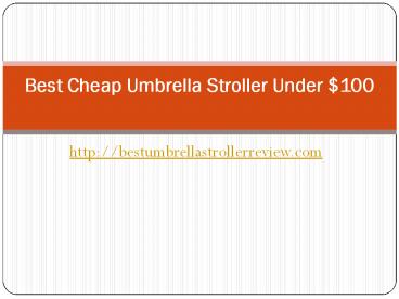 Best cheap umbrella stroller
