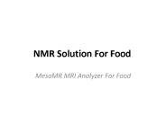 MesoMR MRI Analyzer For Food