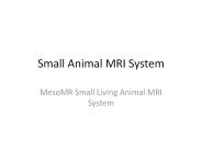 MesoMR Small Living Animal MRI System