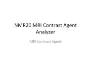 NMR20 MRI Contrast Agent Analyzer