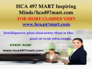 HCA 497 MART Inspiring Minds/hca497mart.com