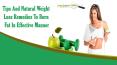 Tips And Natural Weight Loss Remedies To Burn Fat In Effective Manner PowerPoint PPT Presentation