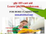 phi 103 cart aid Learn/phi103cartdotcom