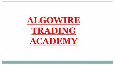 Stock Market Institute