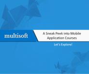 A Sneak Peek into Mobile Application Courses