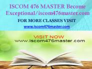 ISCOM 476 MASTER Become Exceptional/iscom476master.com