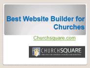 Best Website Builder for Churches - Churchsquare.com