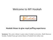 Hookah Hoses, Hookah accessories