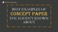 Concept Paper Best Examples PowerPoint PPT Presentation