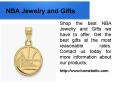 NBA Jewelry and Gifts PowerPoint PPT Presentation