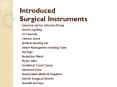 Introduced Surgical Instruments by angiplast PowerPoint PPT Presentation