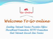 Broadband Connection In Gopalpura Mumga