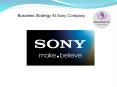 Business Strategy at Sony PowerPoint PPT Presentation