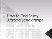 How to Find Study Abroad Scholarships