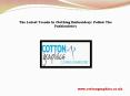 The Latest Trends In Clothing Embroidery: Follow The Fashionista's PowerPoint PPT Presentation