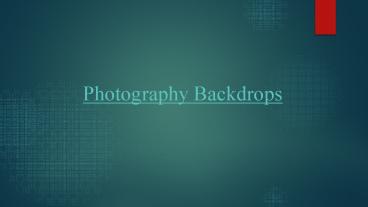 Photography Backdrop