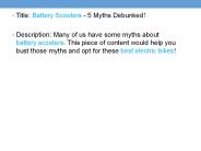 Battery Scooters - 5 Myths Debunked! (1)
