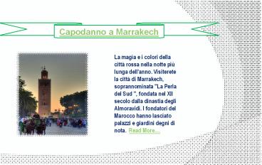 Capodanno a Marrakech