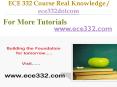 ECE 332 Course Real Tradition,Real Success / ece332dotcom PowerPoint PPT Presentation