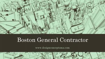 Boston General Contractor