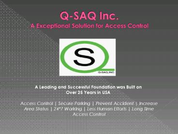 Advance Barrier Systems for Parking Area in USA